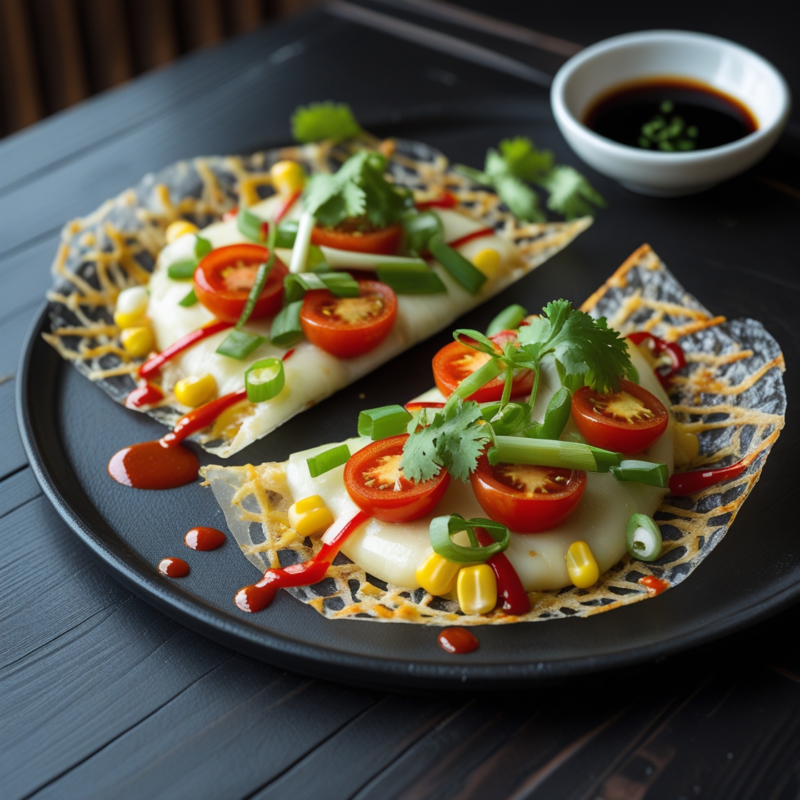 Schuttertal-Kocht Reispapier Pizza Snack